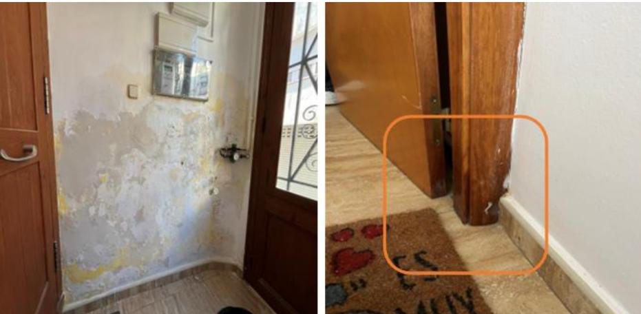 Humedades estructurales en vivienda de Sabadell